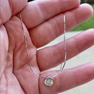 14k Gold Genuine Natural Diamond Necklace